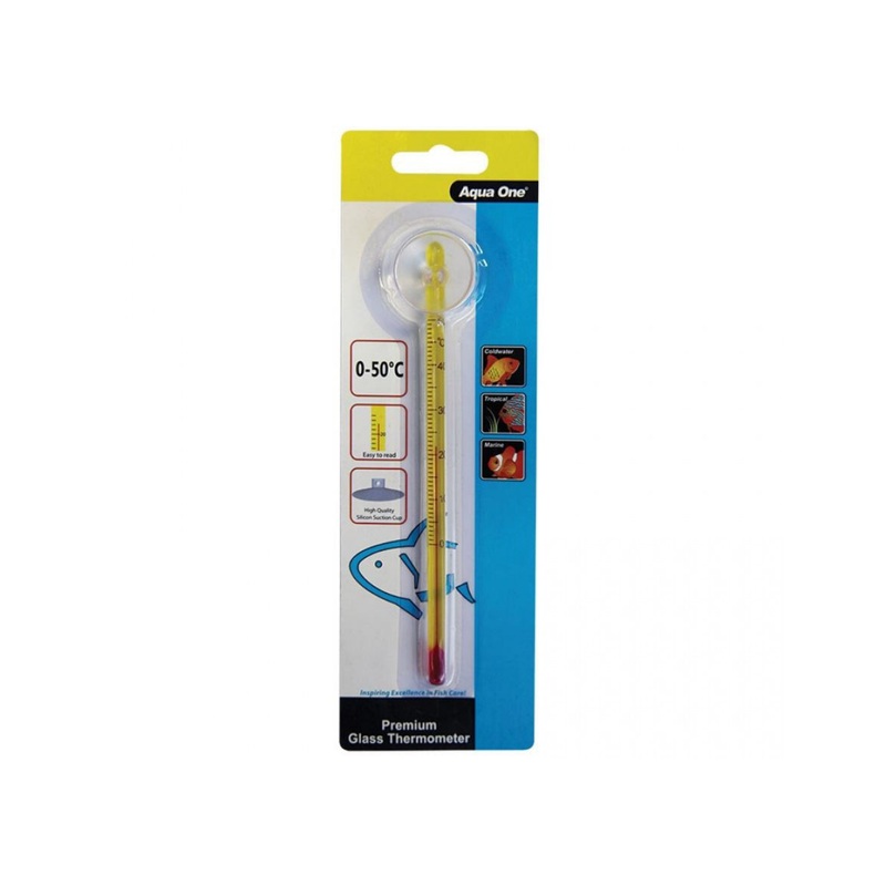 Aqua One Premium Glass Thermometer