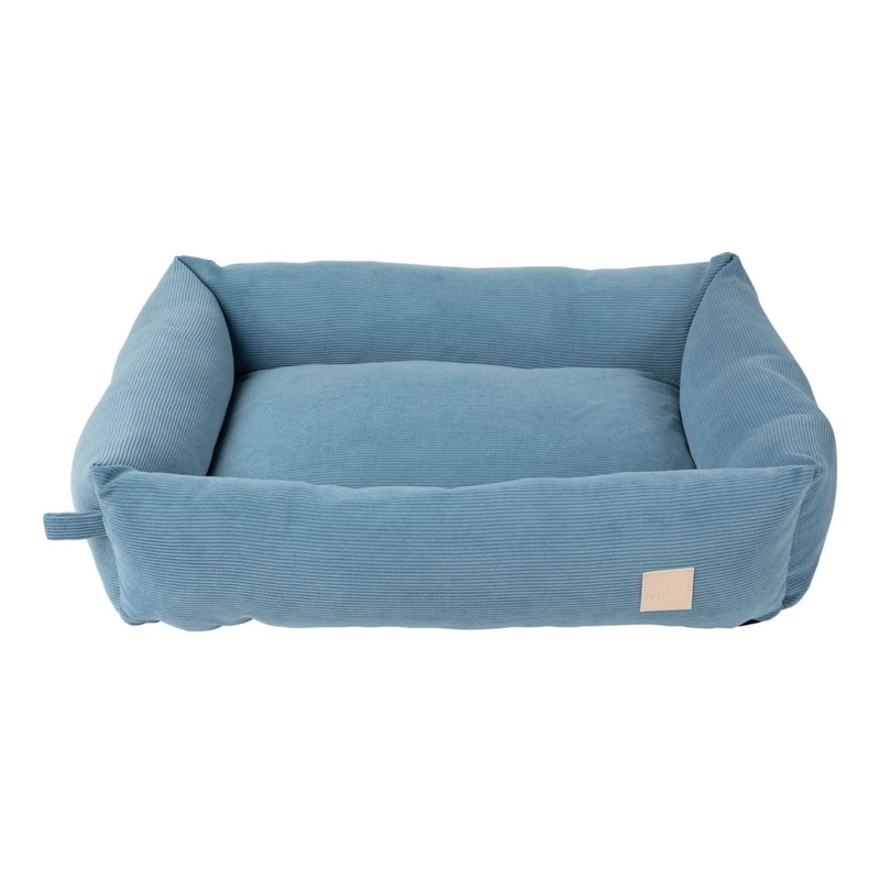 FuzzYard Life Bed - Corduroy Bed for Dogs - French Blue Small