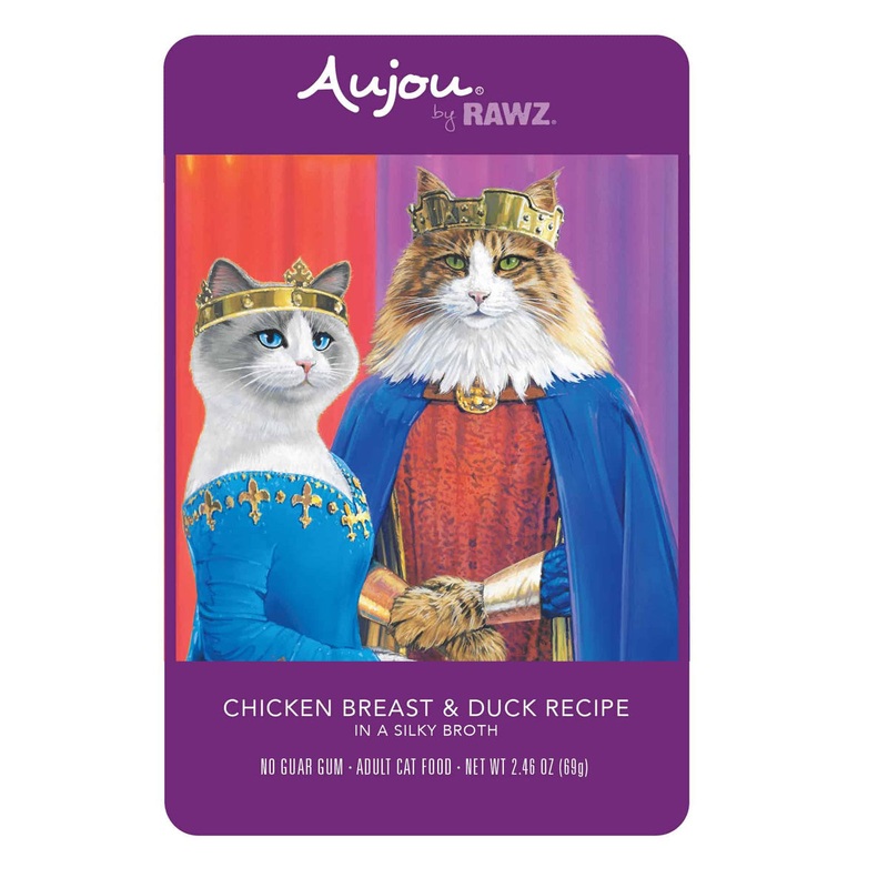 Rawz Aujou Chicken Breast Duck Wet Cat Food 2.46oz