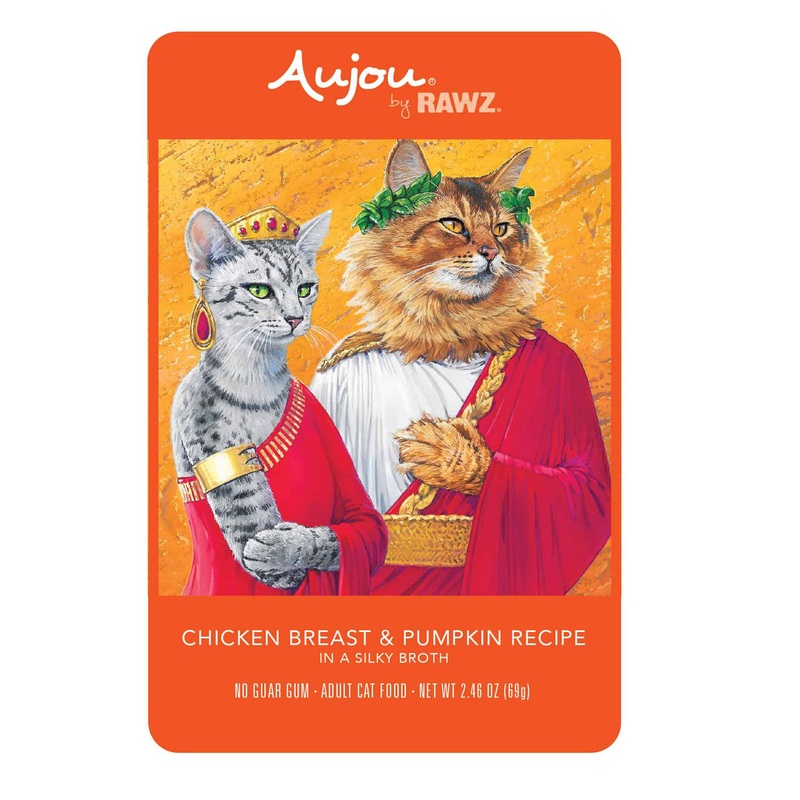 Rawz Aujou Chicken Breast Pumpkin Wet Cat Food 2.46oz