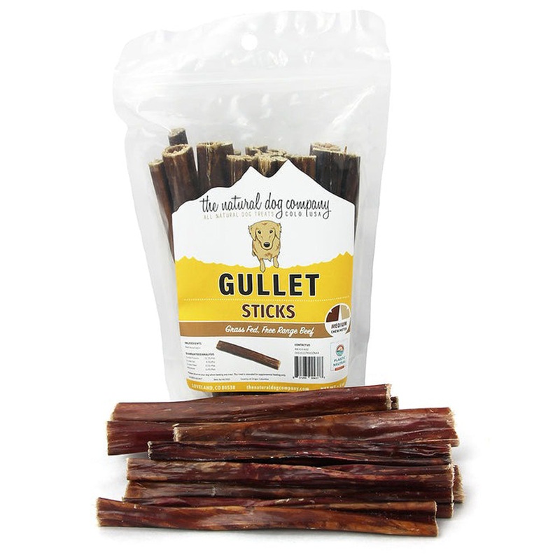 The Natural Dog Company Bully  6" Gullet Sticks 6oz