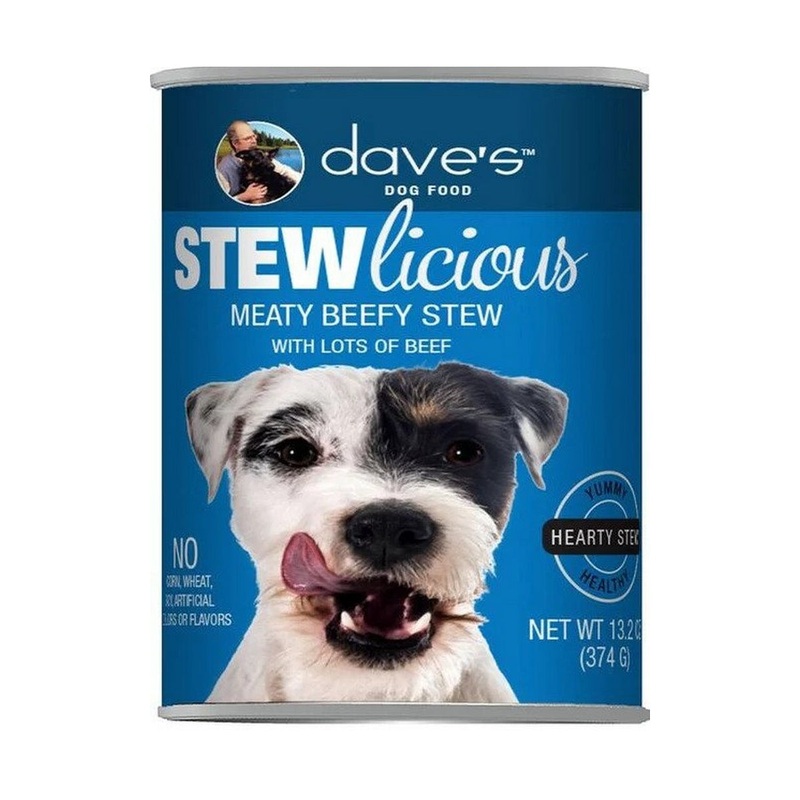 Dave's Pet Food Stewlicious Wet Dog Food - Meaty Beef Stew - 13.2oz Can