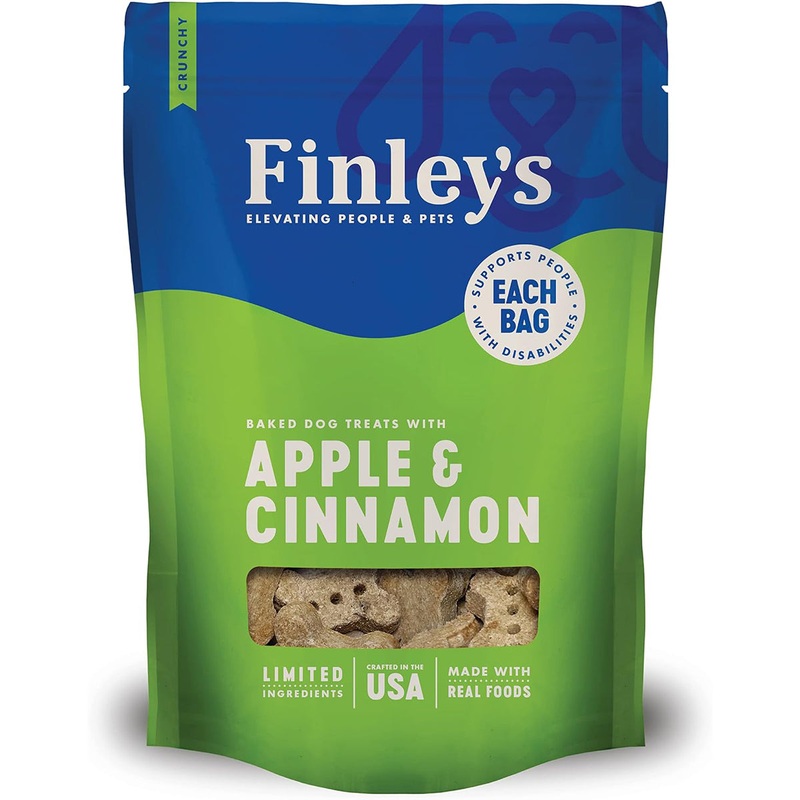 Finley's Apple & Cinnamon Crunchy Biscuits Dog Treats 12oz