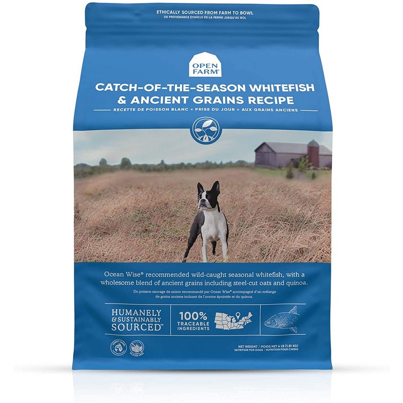 Open Farm Ancient Grains Dry Dog Food - Catch-of-the-Season Whitefish & Ancient Grains - 11lb Bag