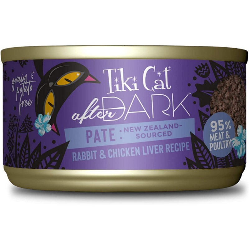 Tiki Cat After Dark Wet Cat Food - Rabbit & Chicken Liver - 3oz Can