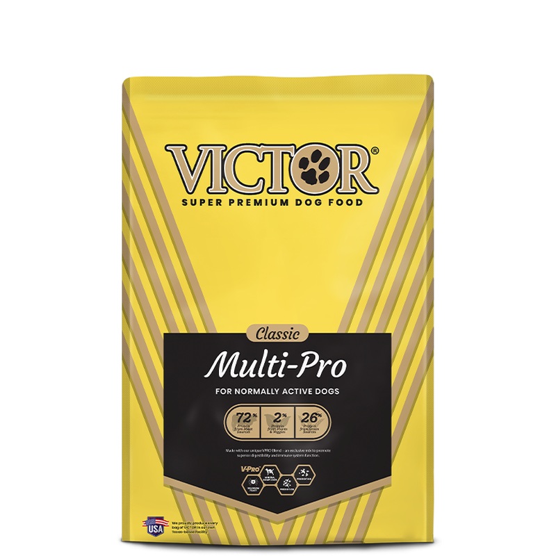 Victor Classic Multi-Pro Dry Dog Food - Beef, Chicken, & Prok - 50lb Bag