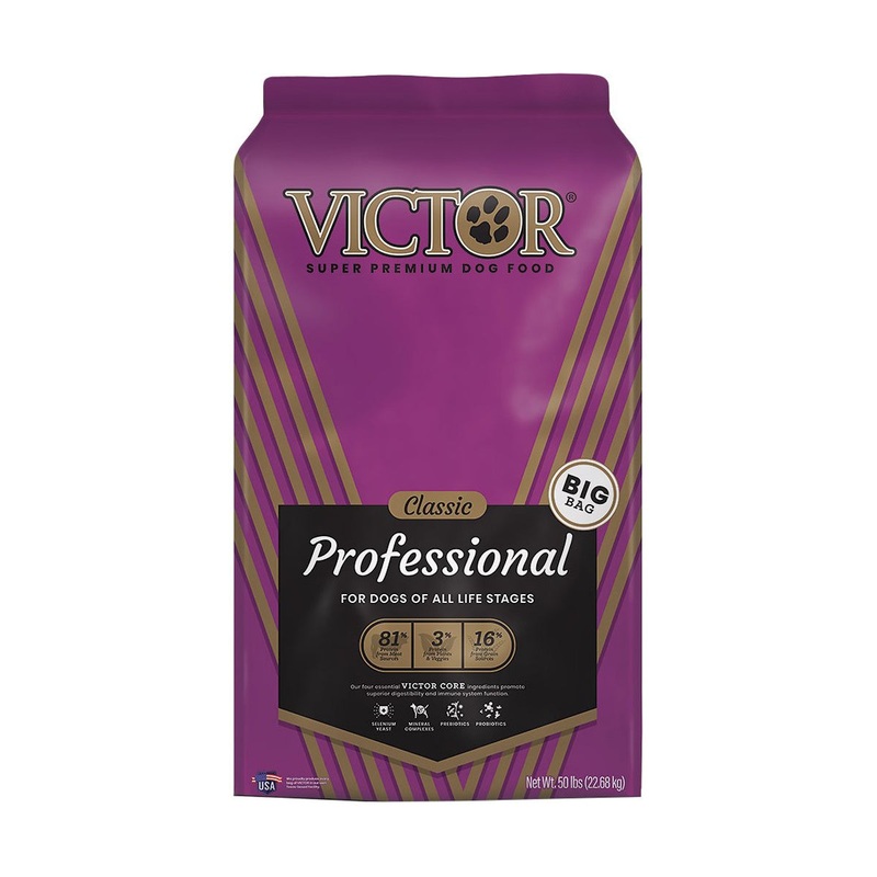 Victor Classic Professional Dry Dog Food - Beef. Chicken, & Pork - 50lb Bag