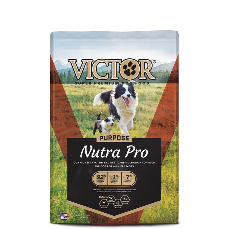 Victor Purpose Nutra Pro Dry Dog Food - Beef, Chicken, & Fish - 40lb Bag