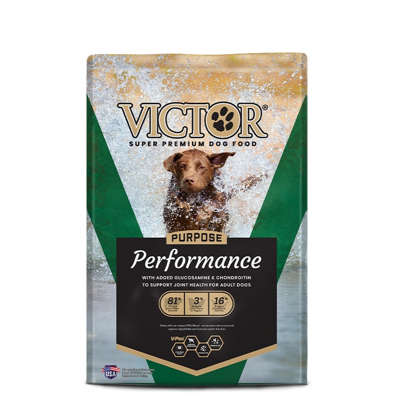 Victor Purpose Performance Dry Dog Food - Beef, Chicken, & Pork- 40lb Bag
