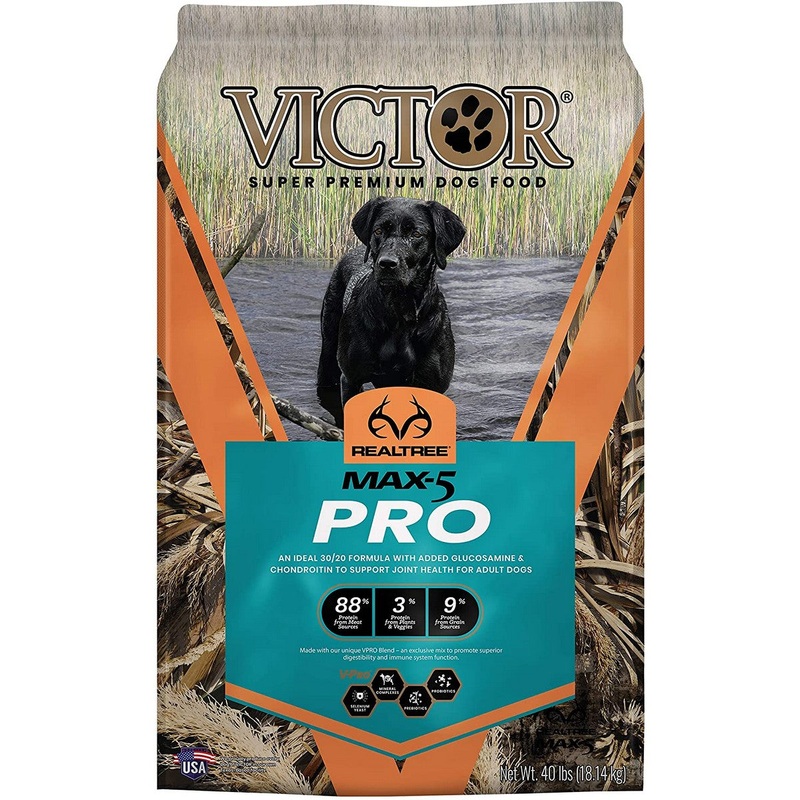 Victor RealTree Max-5 Pro Dry Dog Food - Beef, Fish, & Duck - 40lb Bag
