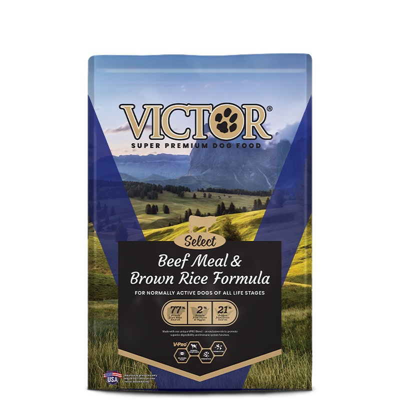 Victor Select Dry Dog Food - Beef Meal & Brown Rice - 40lb Bag