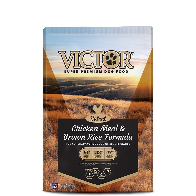 Victor Select Dry Dog Food - Chicken Meal & Brown Rice - 40lb Bag