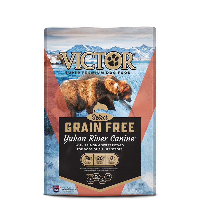 Victor Select Grain Free Yukon River Dry Dog Food - Fish & Chicken - 30lb Bag