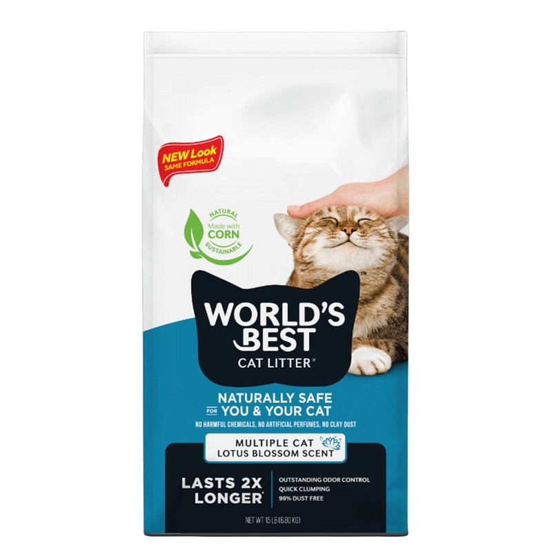World's Best Cat Lotus Blossom Cat Litter 15lb