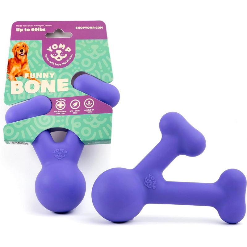 Yomp Funny Bone Silicone Dog Toy