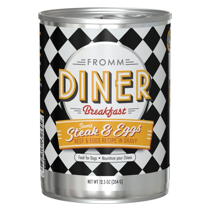 Fromm Diner Breakfast Wet Dog Food - Sam's Steak & Eggs - 12.5oz Can