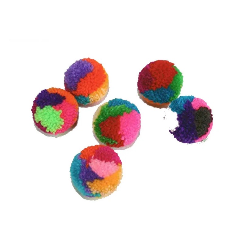 Goli Design Polyester Pom Pom Cat Balls 1"