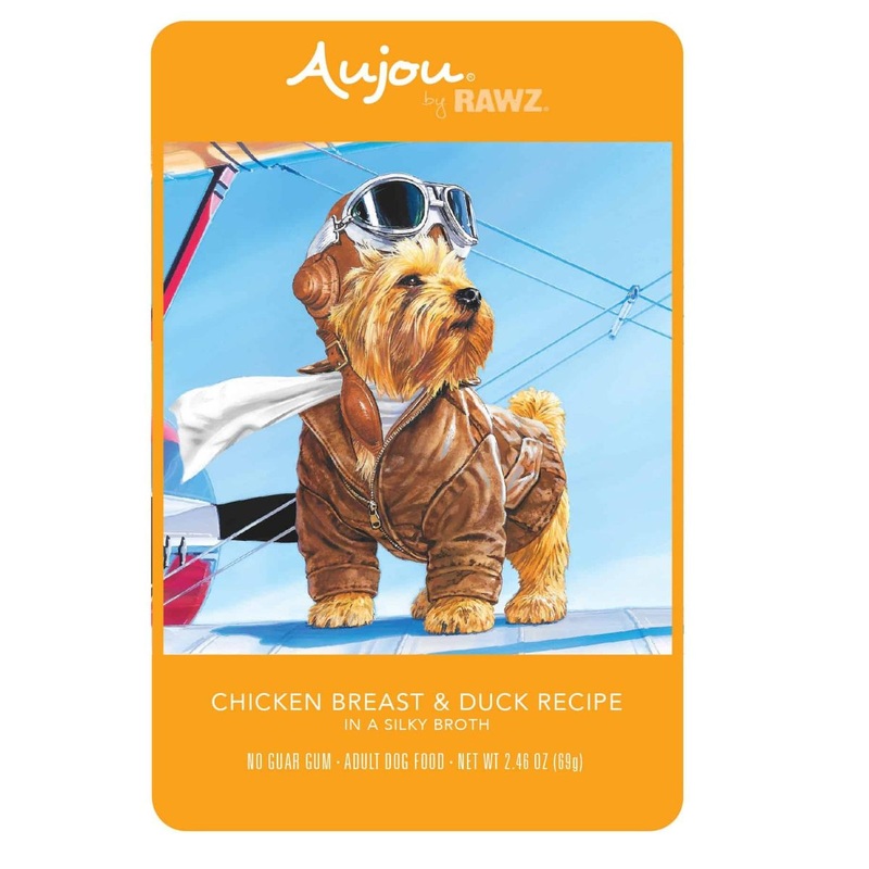 Rawz Aujou Chicken Breast & Duck Dog Food Recipe 2.46oz