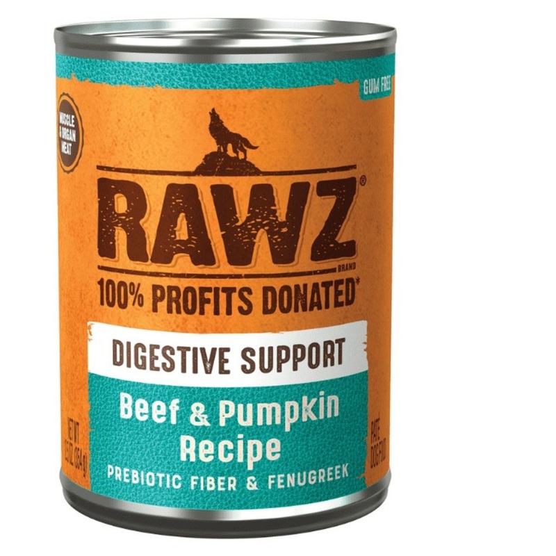 Rawz Digestive Support Beef & Pumpkin Dog Food 12.5oz