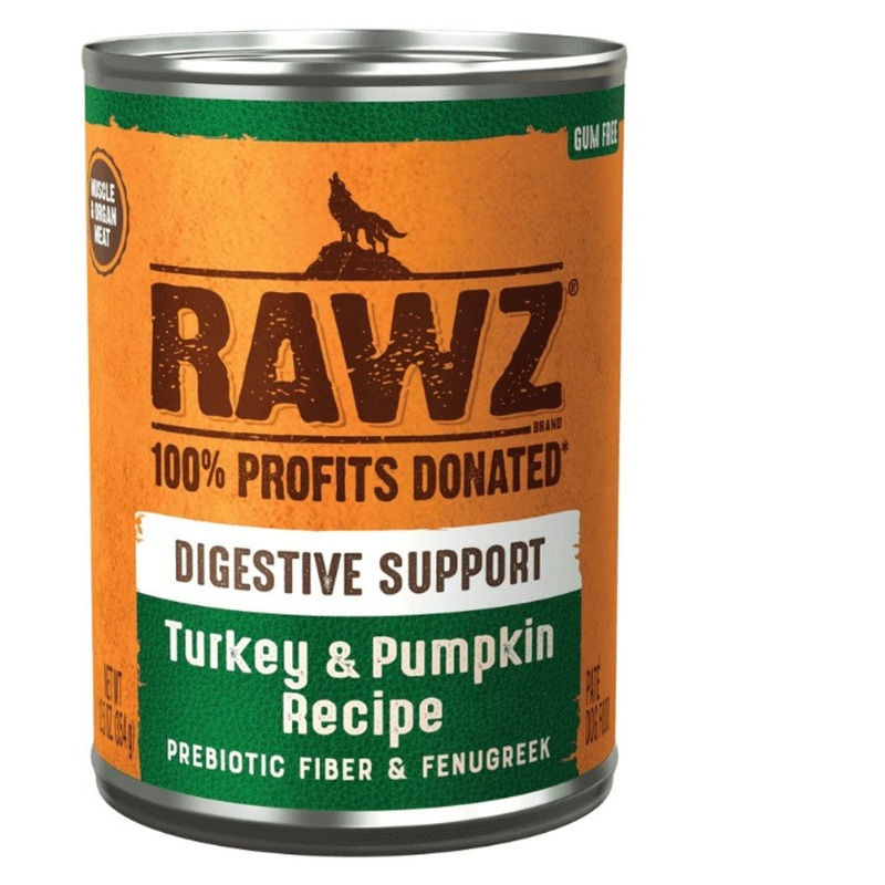 Rawz Digestive Support Turkey & Pumpkin Dog Food 12.5oz
