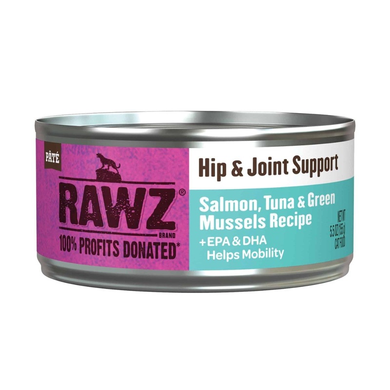 Rawz Hip & Joint Support Salmon Tuna & Green Mussels Cat Food 5.5oz