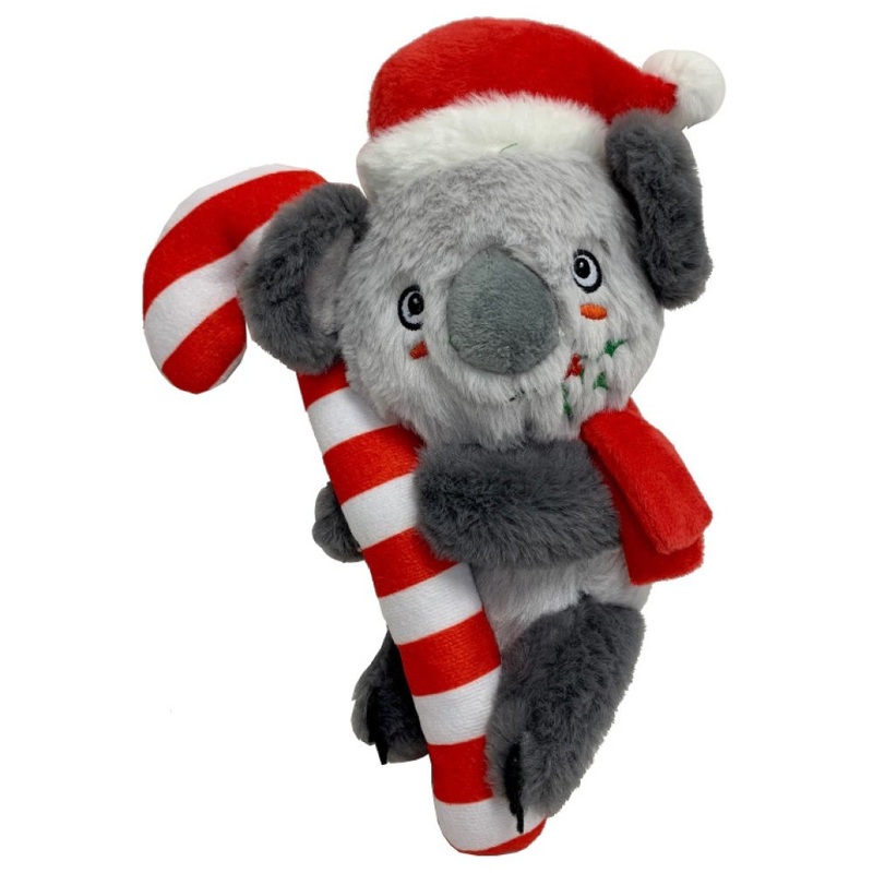 Snuggle Pals Christmas Koala with Candy Cane