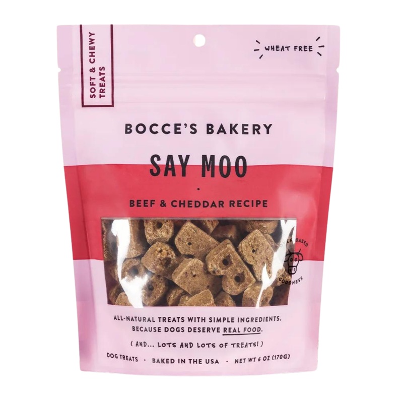 Bocce's Bakery Say Moo Beef & Cheddar Training Dog Treats 6oz