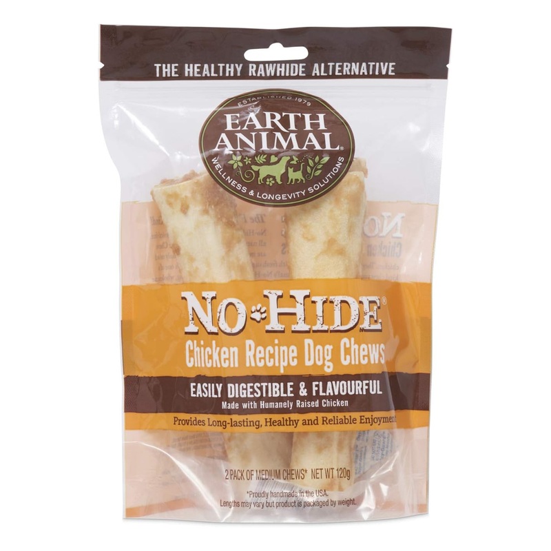 Earth Animal No-Hide Chicken Chews Dog Treats 11" 2pk