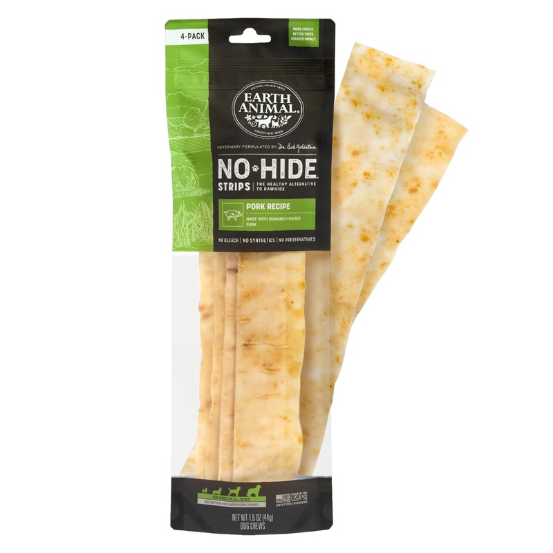 Earth Animal No-Hide Pork Chews Dog Treats 11" 2pk