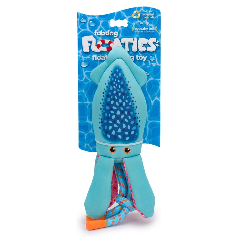 Fabdog Floatie Squid Dog Toy