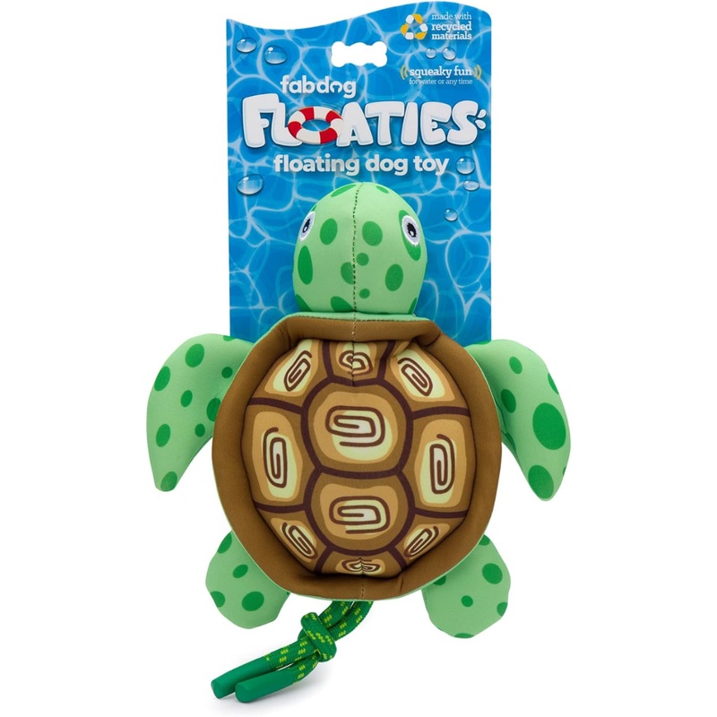 Fabdog Flotie Turtle Dog Toy
