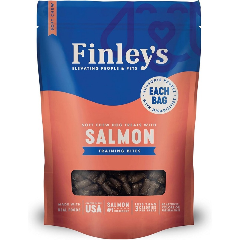 Finley's Salmon Recipe Soft Chew Training Bites Dog Treats 16oz