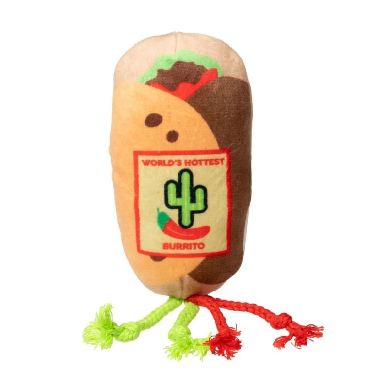 FuzzYard Burrito with String Cat Toy