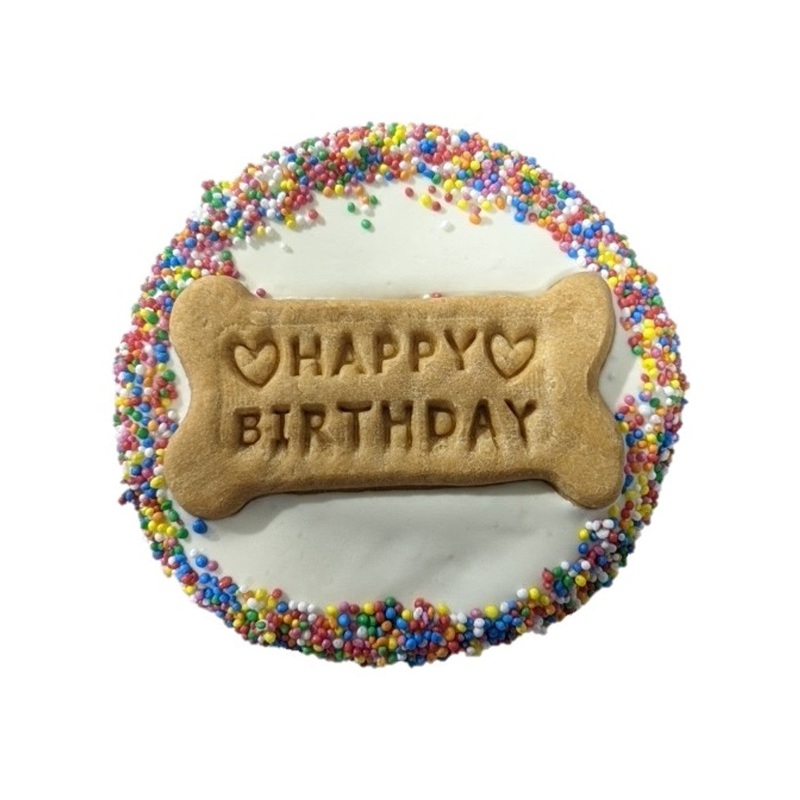 Huds and Toke - Yoghurt Frosted Doggy Birthday Cake