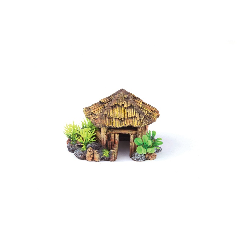 Kazoo Bali Hut With Plants Round