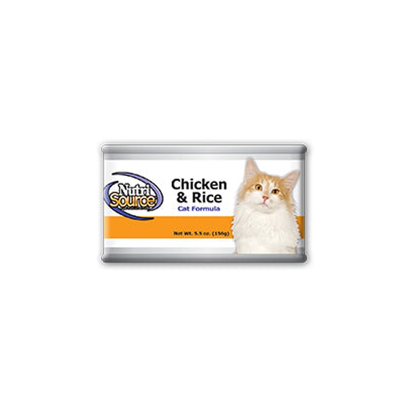 NutriSource Wet Cat Food - Chicken & Rice - 5oz Can
