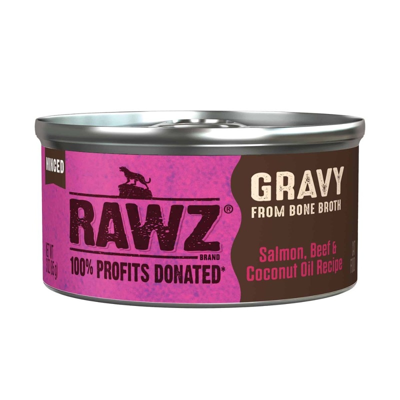 Rawz Gravy Salmon Beef & Coconut Oil Cat Food 3oz