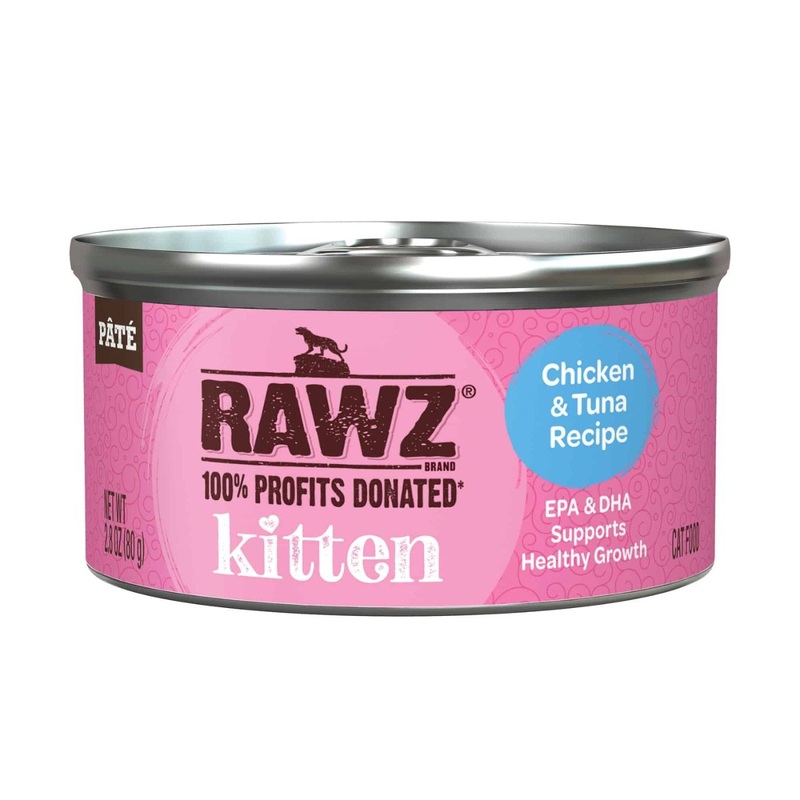 Rawz Kitten Chicken & Tuna Cat Food 2.8oz