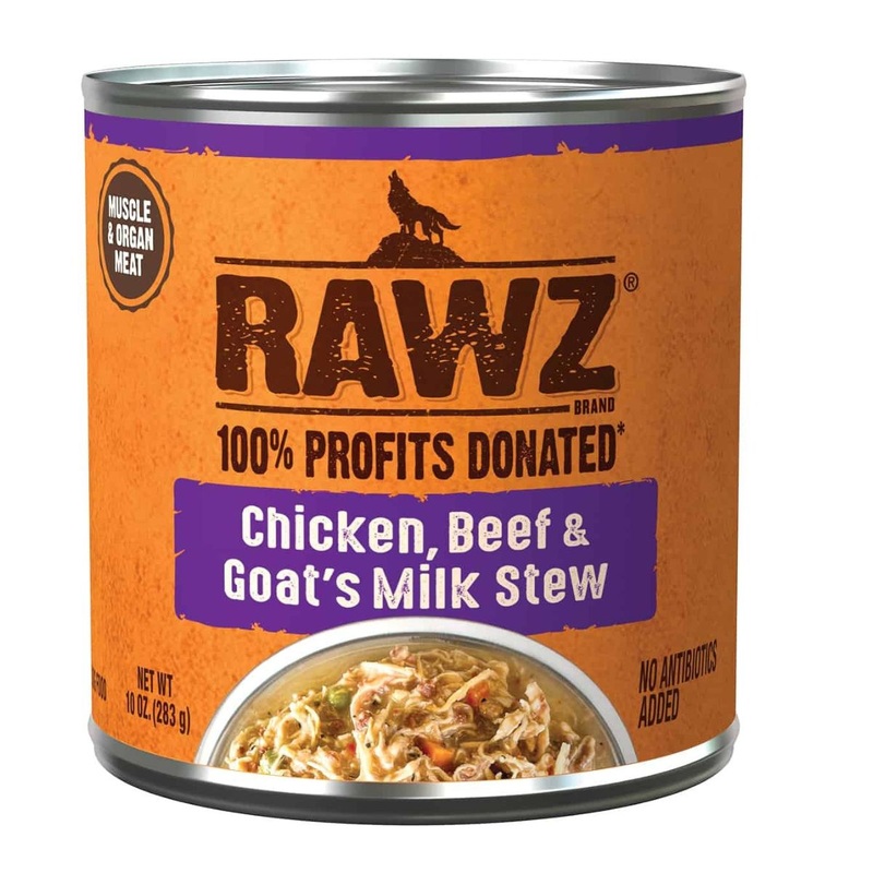Rawz Stew Chicken Beef & Goat'S Milk Dog Food 10oz