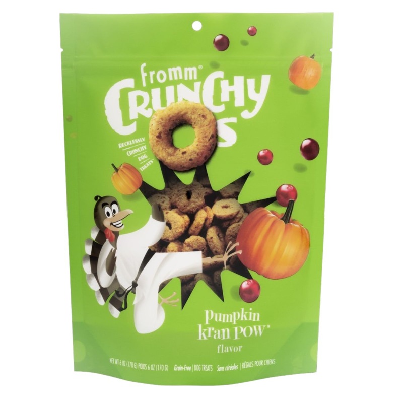 Fromm Crunchy O's Pumpkin Kran Pow Dog Treats - Pumpkin - 26oz Bag
