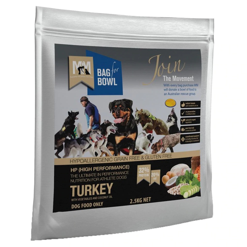 MFM Dog Turkey HIGH PERF Holistic Grain&GF 9kg