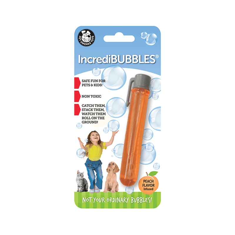 PetQwerks INCREDIBUBBLES 25ml - Original Peach Flavour