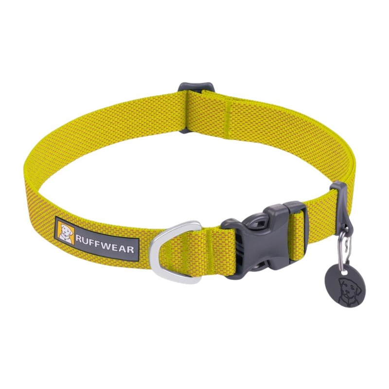 RuffWear Hi & Light Lightweight Dog Collar 20-26" Lichen Green