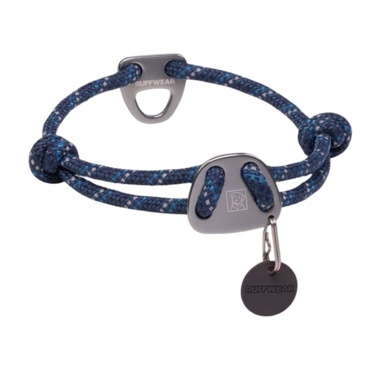 RuffWear Knot-a-Collar Rope Dog Collar 14-20" Blue Moon