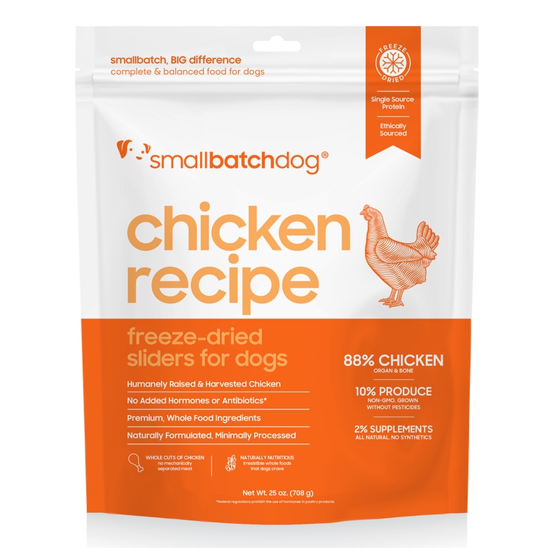 smallbatch Freeze Dried Dog Food Sliders - Chicken - 25oz Bag
