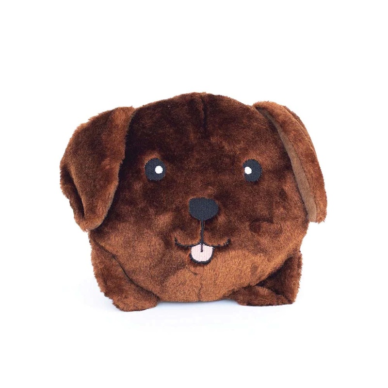 Zippy Paws - Squeakie Buns Chocolate Lab