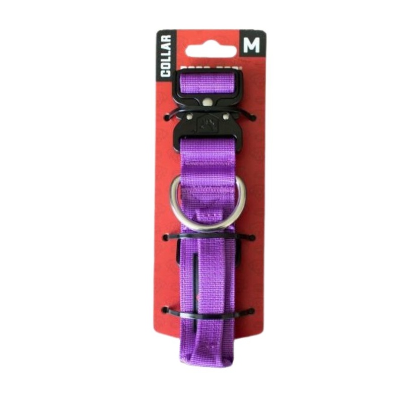 Boss Dog Collar Solid 1.5" Wide Medium Purple