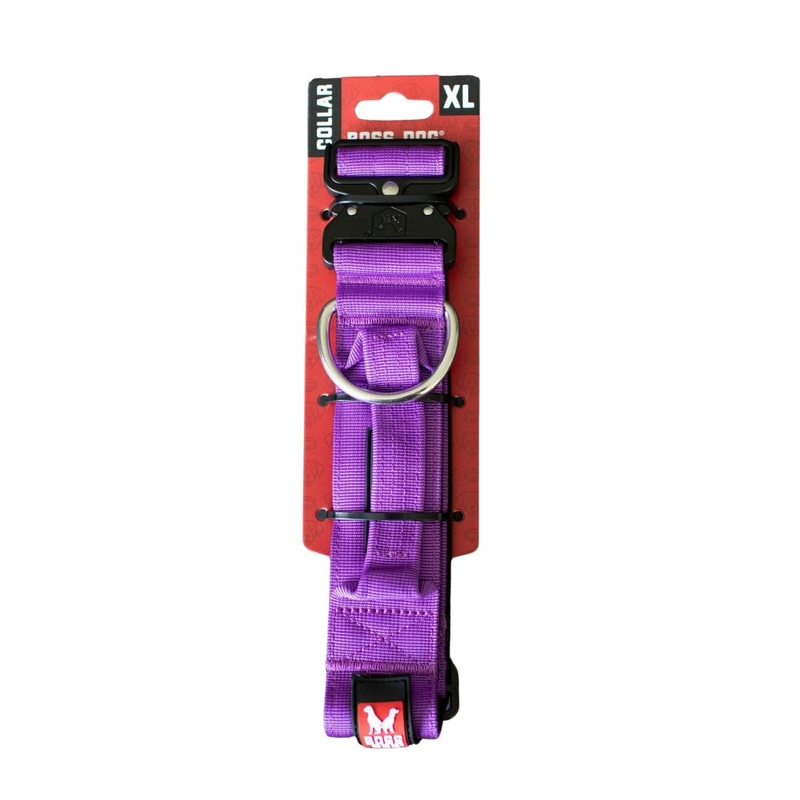 Boss Dog Collar Solid 2" Wide XLarge Purple