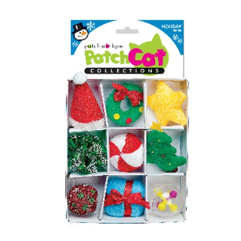 Patchwork Pet Holiday Box 3" Cat Toys