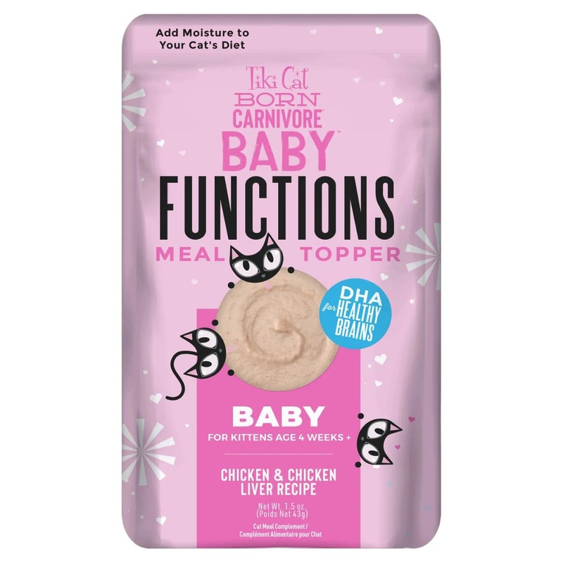 Tiki Cat Born Carnivore Baby Functions Chicken & Chicken Liver Cat Food 1.5oz